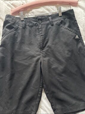 adidas Black Performance Shorts with Side Logo
